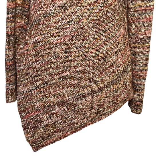 Vintage Asymmetric Knit Sweater Granola Nature Speckled Boho Whimsigoth Indie M - Picture 3 of 11